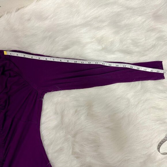 Design History Women's Purple Long Sleeved Blouse Size Large - Picture 6 of 7